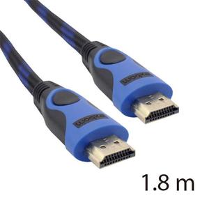 Cabo HDMI 1.8 Metros 1.4 com Filtro e Malha Preto EXBOM