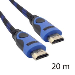 Cabo HDMI 20 Metros 1.4 com Filtro e Malha Preto EXBOM