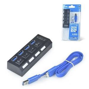 Hub Usb 3.0 4 Portas com Chave e Led PLUSDATA