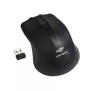 Mouse Wireless (Sem Fio) M-W20 Preto C3TECH