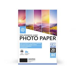 Papel Fotografico A4 230g - 20 Folhas - PGL-230-20 HOOPSON
