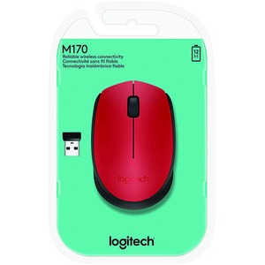 Mouse Wireless (Sem Fio) M170 Preto / Vermelho LOGITECH