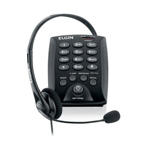 Telefone Headset com Base Discadora ELGIN