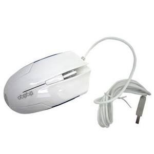 Mouse Usb Gamer 1600dpi Branco PLUSDATA