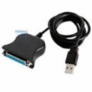 Cabo Usb Paralelo DB25 Femea Preto ( Não Centronics ) PLUSCABLE