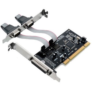 Placa PCI 2 seriais RS232 (DB9M) + 1 paralela (DB25F) - Full 120mm - F1134W - Flexport FLEXPORT