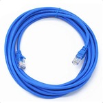 Cabo Rede Patch Cord CAT5e 3 Metros Azul DEX