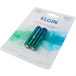 Pilha Alcalina AAA LR03 Blister com 2 unidades ELGIN