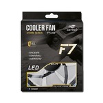 Microventilador Cooler Fan 120 x 120 x 25 (Conector Placa e Fonte) F7-L130BL c/ 30 Leds Azul C3TECH