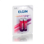 Pilha Recarregavel AA 2500 mAh Blister com 2 unidades ELGIN