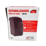 ESTABILIZADOR -300VA BIVOLT 115V PRETO FORCE LINE