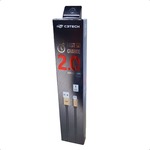 Cabo Usb para Iphone com Malha 2 Metros 2A Dourado CB-210GD C3TECH