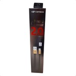 Cabo Usb para Iphone com Malha 2 Metros 2A Dourado CB-210GD C3TECH