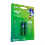 Pilha Alcalina AAA LR03 Blister com 2 unidades ELGIN