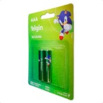 Pilha Alcalina AAA LR03 Blister com 2 unidades ELGIN