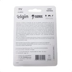 Pilha Bateria Alcalina 9V 6LR61 Blister com 1 unidade ELGIN
