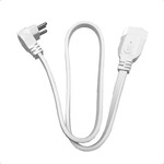 CORDÃO PROLONGADOR 90 PP PLANO 20A 3X2,50 mm2 - 2P+T - COR:BRANCA MEGATRON