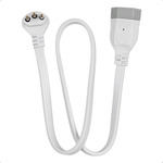 CORDÃO PROLONGADOR 90 PP PLANO 20A 3X2,50 mm2 - 2P+T - COR:BRANCA MEGATRON