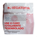 CORDÃO PROLONGADOR 90 PP PLANO 20A 3X2,50 mm2 - 2P+T - COR:BRANCA MEGATRON