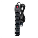 FILTRO DE LINHA 06 TOMADAS PT PP CIRCULAR 3X0,75X3,00M SACO MEGATRON