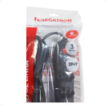FILTRO DE LINHA 06 TOMADAS PT PP CIRCULAR 3X0,75X3,00M SACO MEGATRON